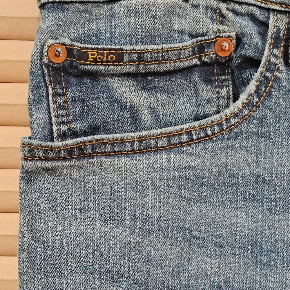 Polo Ralph Lauren Sullivan Slim Jeans Mens 36x32 Blue Denim Stretch Pants
